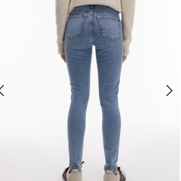 Topshop Jamie High Rise Skinny Jeans – Bleach Wash – Size W28L32 - Picture 3 of 3